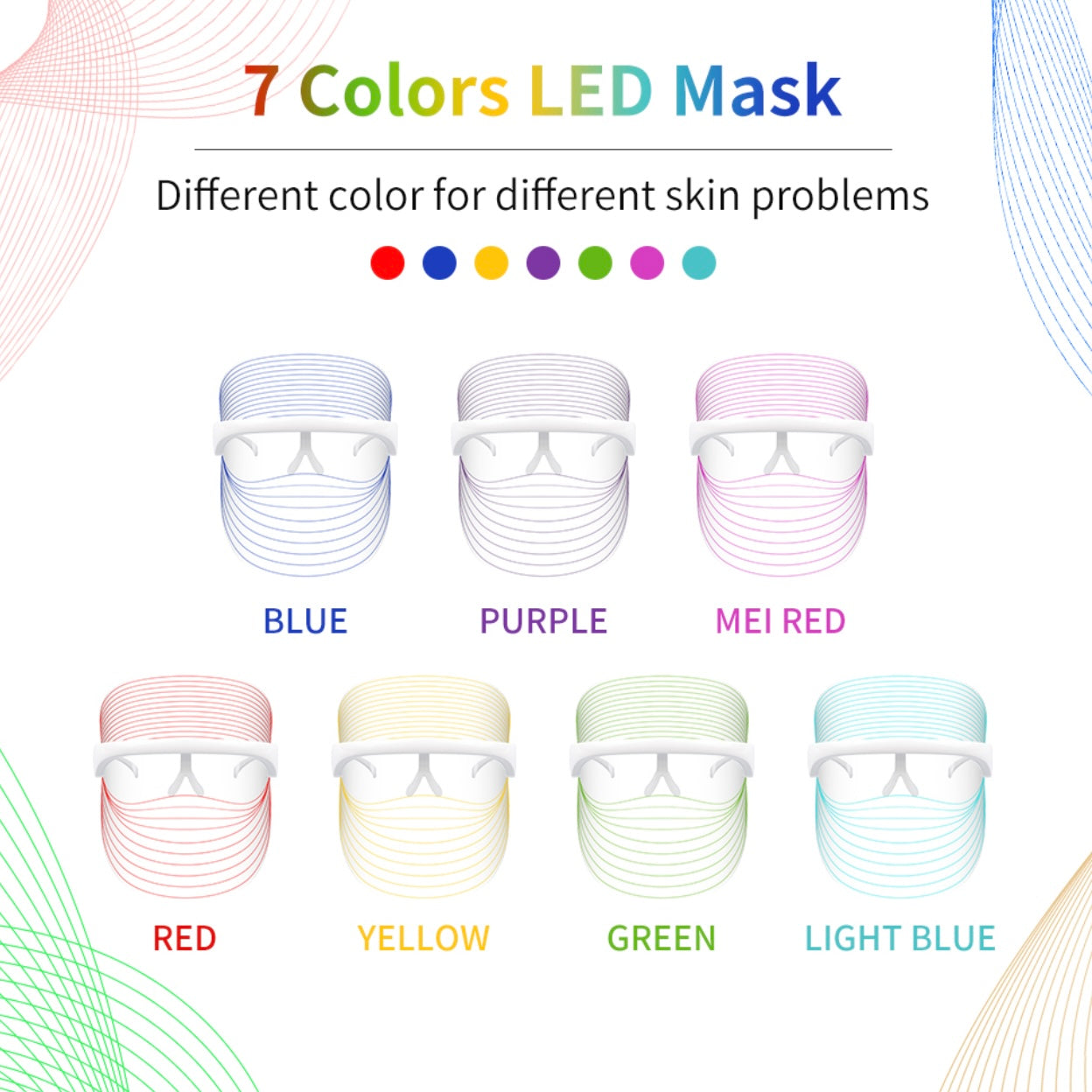 7 COLORS LED MASK THERAPY