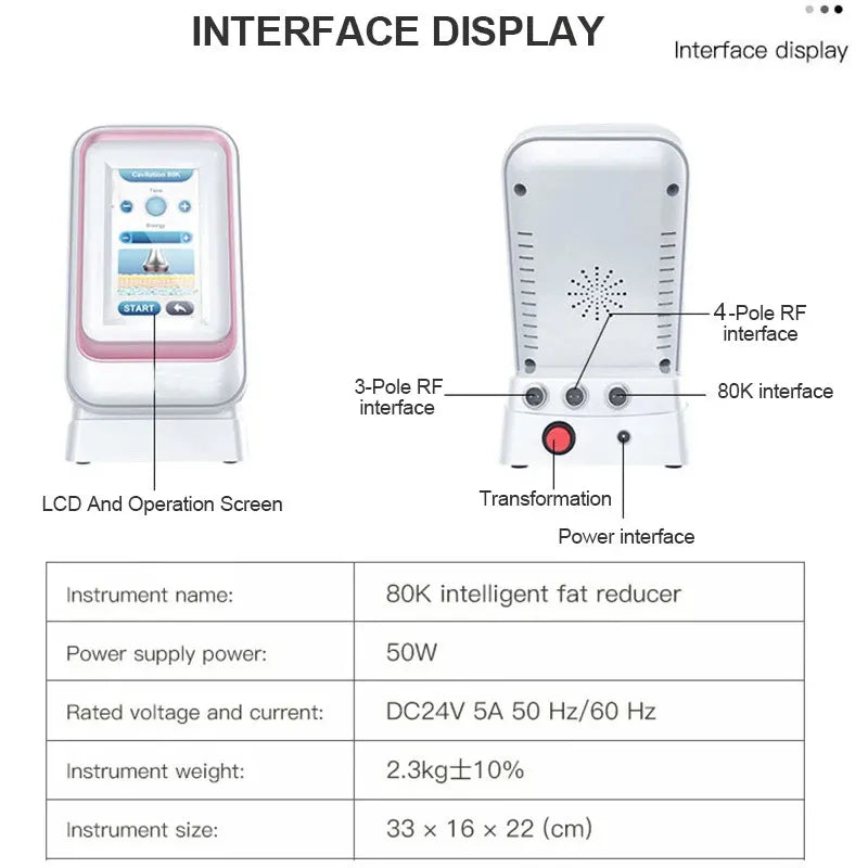 Cavitation RF Body Slimming Machine